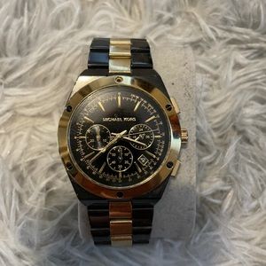 Two tone Michael kors watch